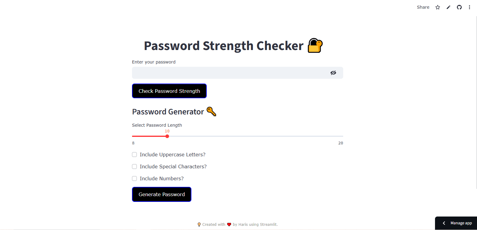 Password Strength Checker