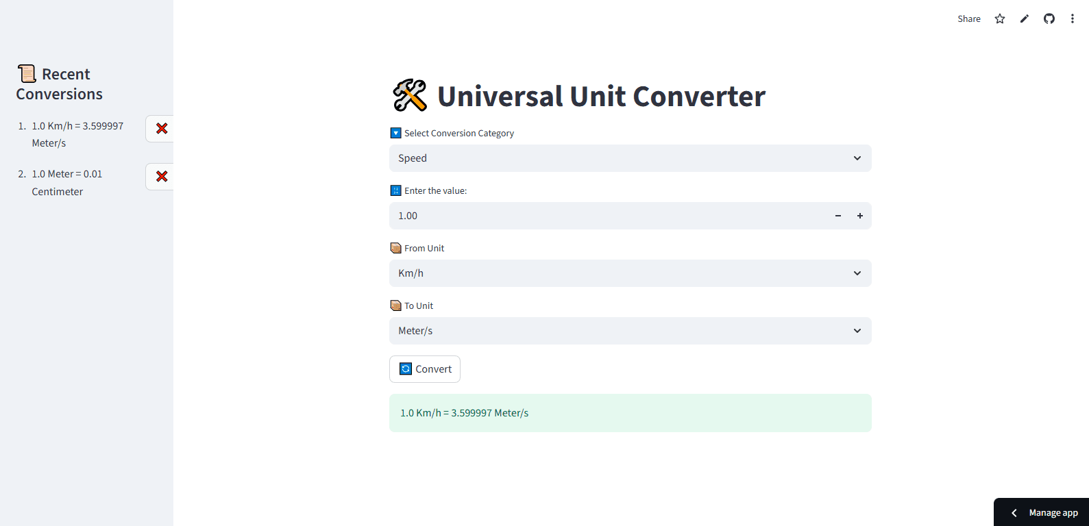 Universal Unit Converter
